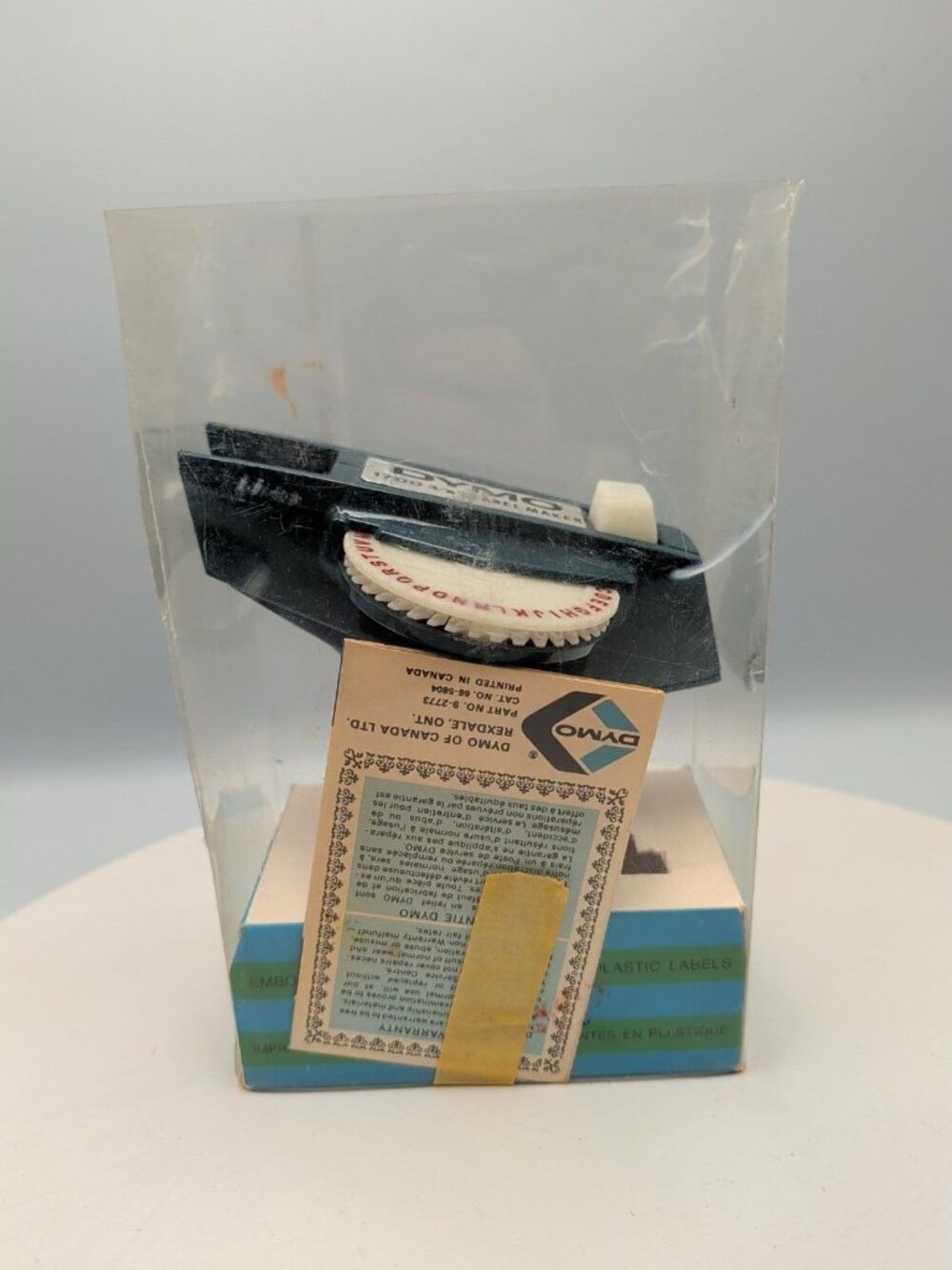 Vintage Blue & White Dymo 1700 Label Maker w Instructions 2x Discs New 1970's